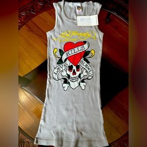 Brand New Ed Hardy Tank Top - Skull
